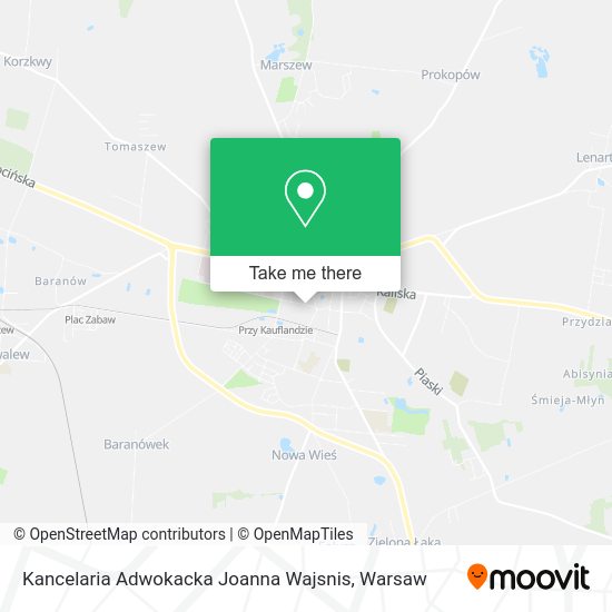 Kancelaria Adwokacka Joanna Wajsnis map