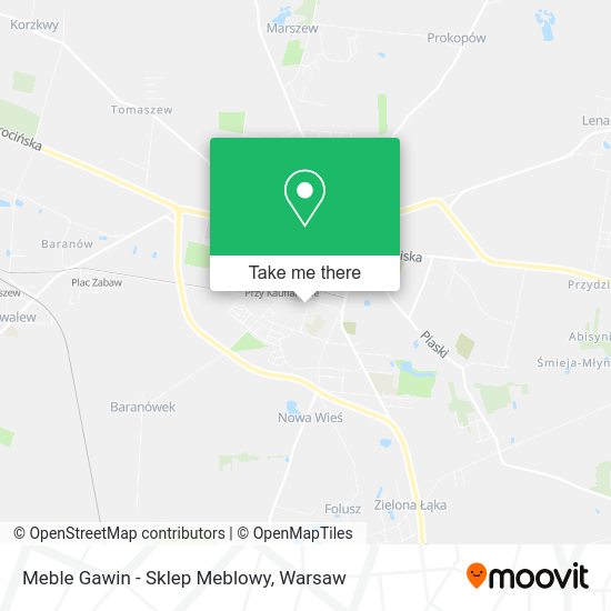 Meble Gawin - Sklep Meblowy map