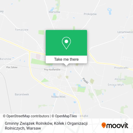 Gminny Związek Rolników, Kółek i Organizacji Rolniczych map