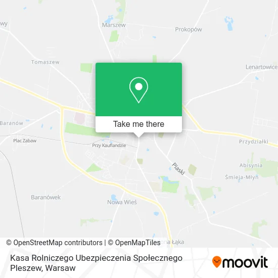 Kasa Rolniczego Ubezpieczenia Społecznego Pleszew map