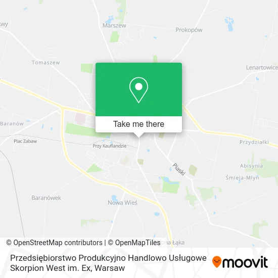 Przedsiębiorstwo Produkcyjno Handlowo Usługowe Skorpion West im. Ex map