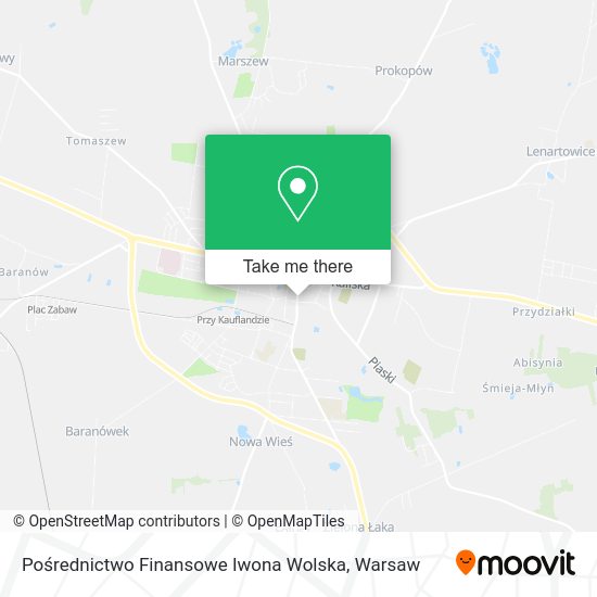 Pośrednictwo Finansowe Iwona Wolska map