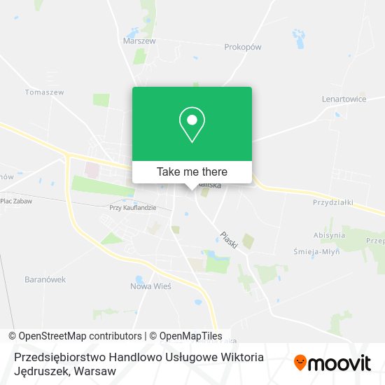 Przedsiębiorstwo Handlowo Usługowe Wiktoria Jędruszek map