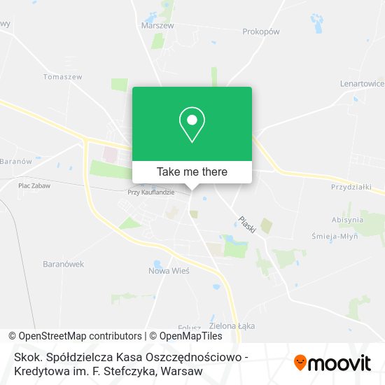 Skok. Spółdzielcza Kasa Oszczędnościowo - Kredytowa im. F. Stefczyka map