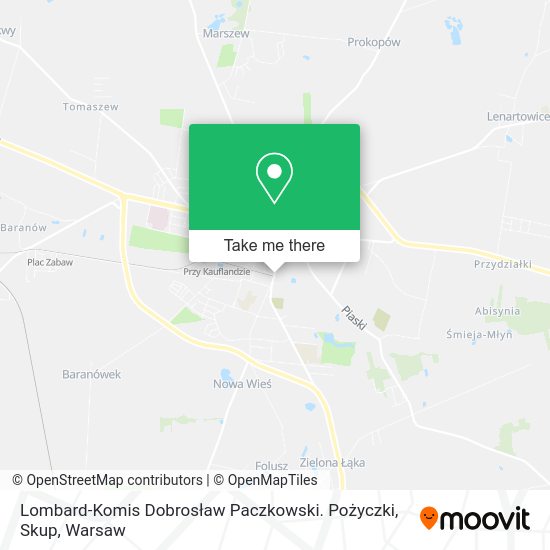 Lombard-Komis Dobrosław Paczkowski. Pożyczki, Skup map