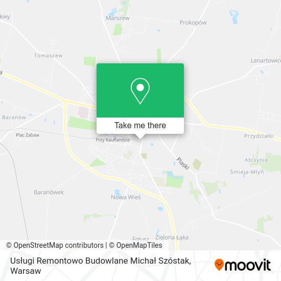 Usługi Remontowo Budowlane Michał Szóstak map