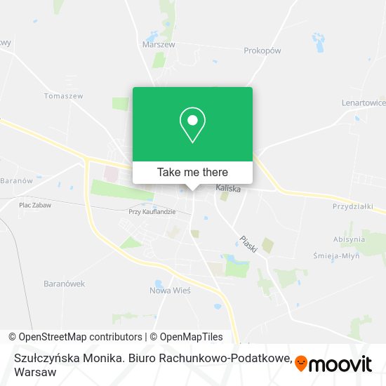 Szułczyńska Monika. Biuro Rachunkowo-Podatkowe map