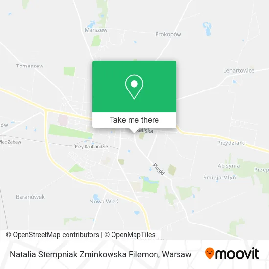 Карта Natalia Stempniak Zminkowska Filemon