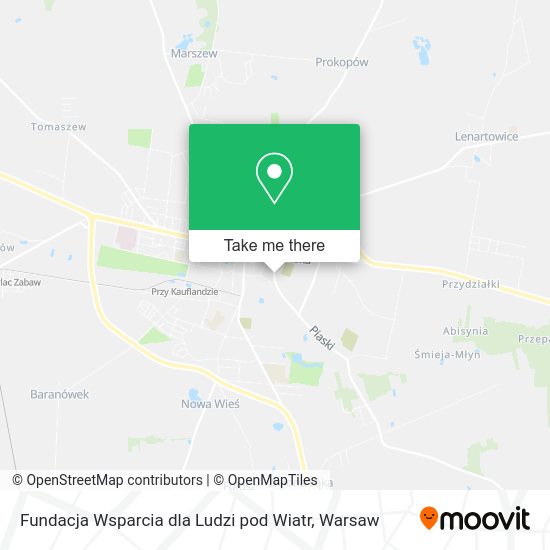 Fundacja Wsparcia dla Ludzi pod Wiatr map