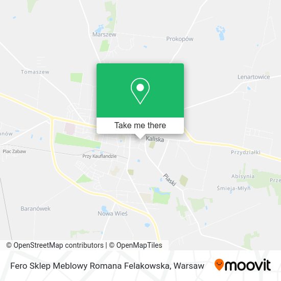 Fero Sklep Meblowy Romana Felakowska map