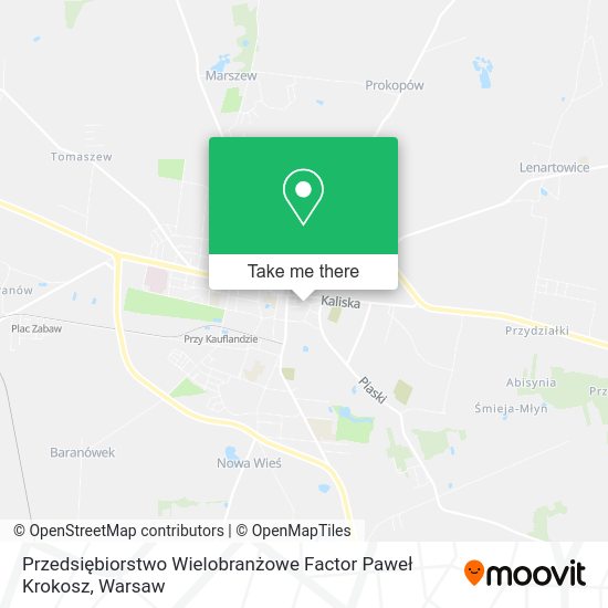 Przedsiębiorstwo Wielobranżowe Factor Paweł Krokosz map