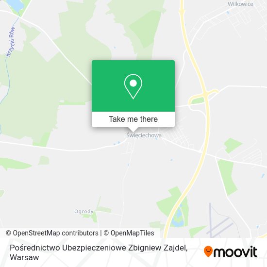 Pośrednictwo Ubezpieczeniowe Zbigniew Zajdel map