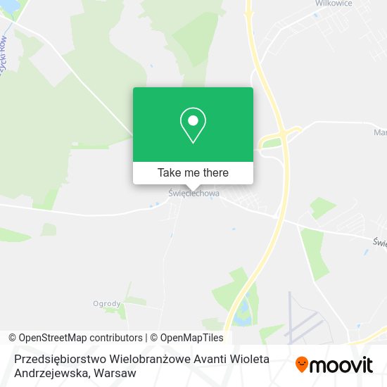 Przedsiębiorstwo Wielobranżowe Avanti Wioleta Andrzejewska map