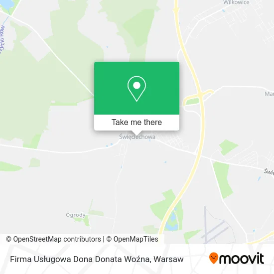 Карта Firma Usługowa Dona Donata Woźna