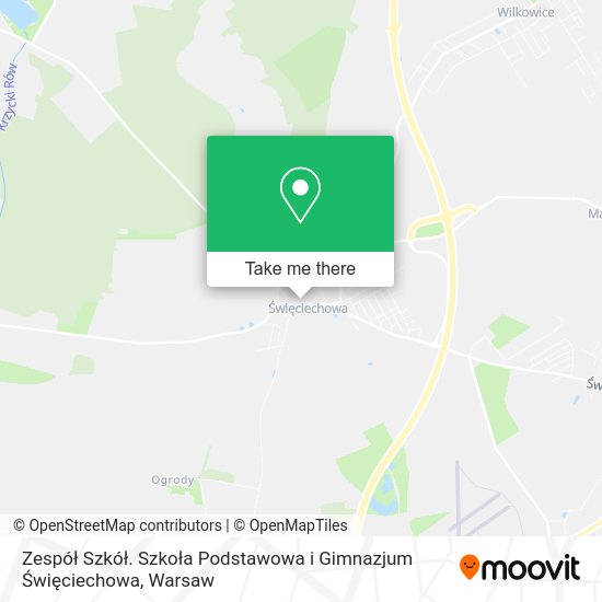 Zespół Szkół. Szkoła Podstawowa i Gimnazjum Święciechowa map