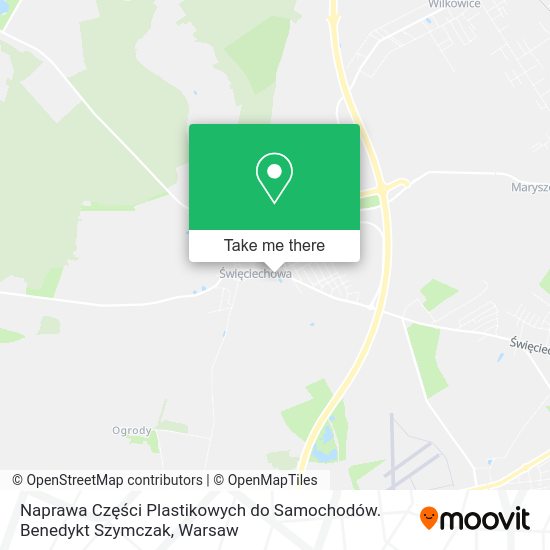 Naprawa Części Plastikowych do Samochodów. Benedykt Szymczak map