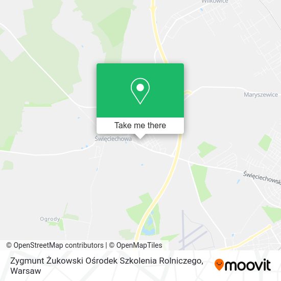 Zygmunt Żukowski Ośrodek Szkolenia Rolniczego map