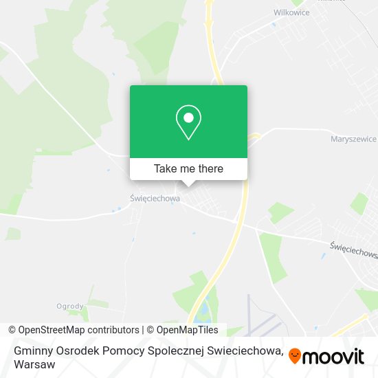 Gminny Osrodek Pomocy Spolecznej Swieciechowa map