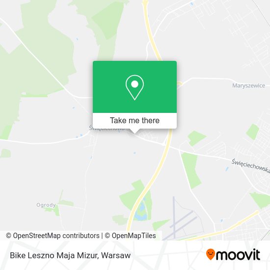 Bike Leszno Maja Mizur map