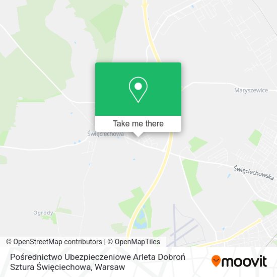 Pośrednictwo Ubezpieczeniowe Arleta Dobroń Sztura Święciechowa map