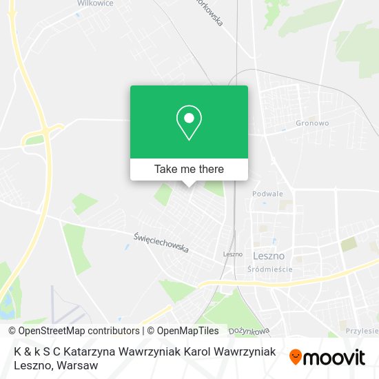 K & k S C Katarzyna Wawrzyniak Karol Wawrzyniak Leszno map