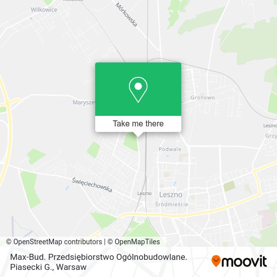 Max-Bud. Przedsiębiorstwo Ogólnobudowlane. Piasecki G. map