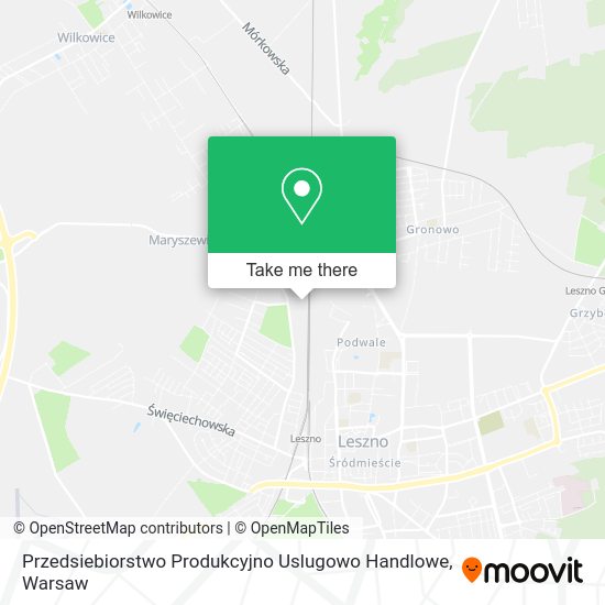 Przedsiebiorstwo Produkcyjno Uslugowo Handlowe map