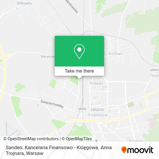 Sandeo. Kancelaria Finansowo - Księgowa. Anna Trojnara map