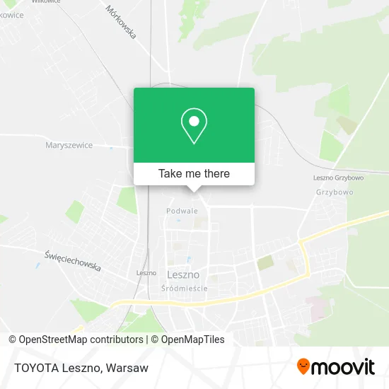 Карта TOYOTA Leszno