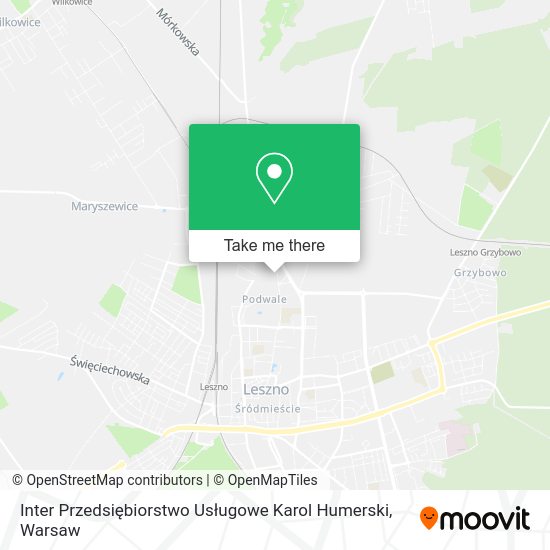 Inter Przedsiębiorstwo Usługowe Karol Humerski map