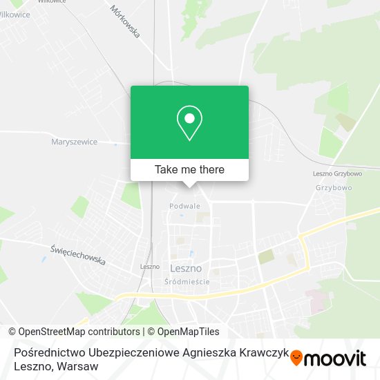 Pośrednictwo Ubezpieczeniowe Agnieszka Krawczyk Leszno map