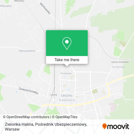 Zielonka Halina, Pośrednik Ubezpieczeniowy map