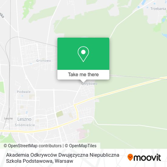 Akademia Odkrywców Dwujęzyczna Niepubliczna Szkoła Podstawowa map