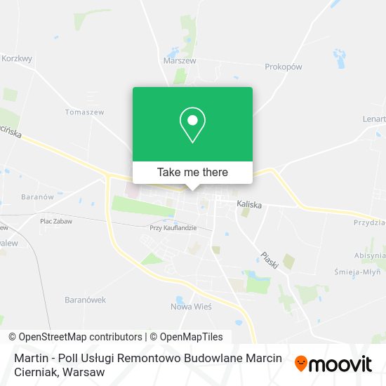 Карта Martin - Poll Usługi Remontowo Budowlane Marcin Cierniak