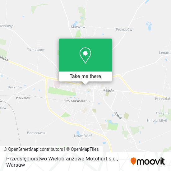 Карта Przedsiębiorstwo Wielobranżowe Motohurt s.c.