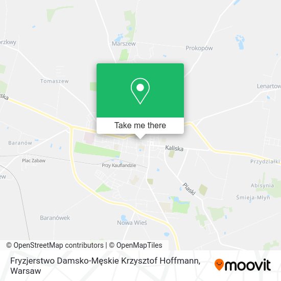 Карта Fryzjerstwo Damsko-Męskie Krzysztof Hoffmann