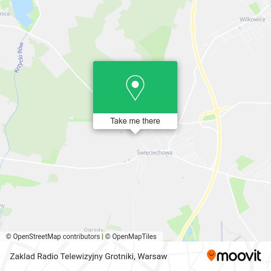 Zaklad Radio Telewizyjny Grotniki map