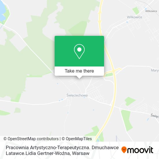 Pracownia Artystyczno-Terapeutyczna. Dmuchawce Latawce.Lidia Gertner-Woźna map