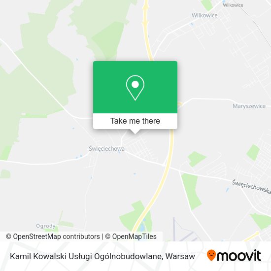 Kamil Kowalski Usługi Ogólnobudowlane map