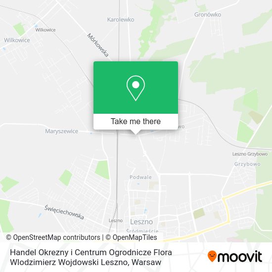 Handel Okrezny i Centrum Ogrodnicze Flora Wlodzimierz Wojdowski Leszno map