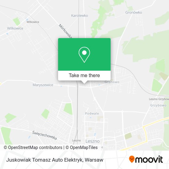 Juskowiak Tomasz Auto Elektryk map