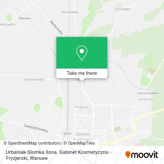 Urbaniak-Słomka Ilona. Gabinet Kosmetyczno - Fryzjerski map