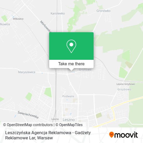 Leszczyńska Agencja Reklamowa - Gadżety Reklamowe Lar map