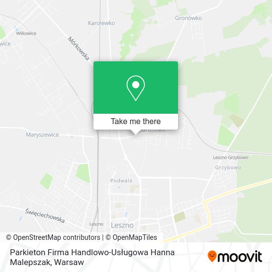 Parkieton Firma Handlowo-Usługowa Hanna Malepszak map