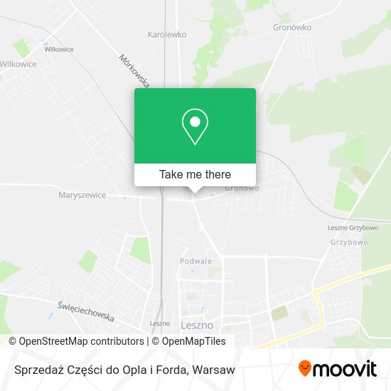 Sprzedaż Części do Opla i Forda map