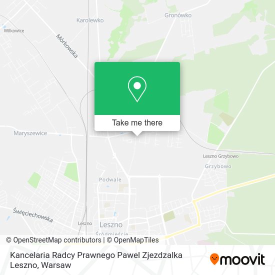 Kancelaria Radcy Prawnego Pawel Zjezdzalka Leszno map