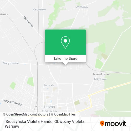 'Sroczyńska Violeta Handel Obwoźny Violeta map