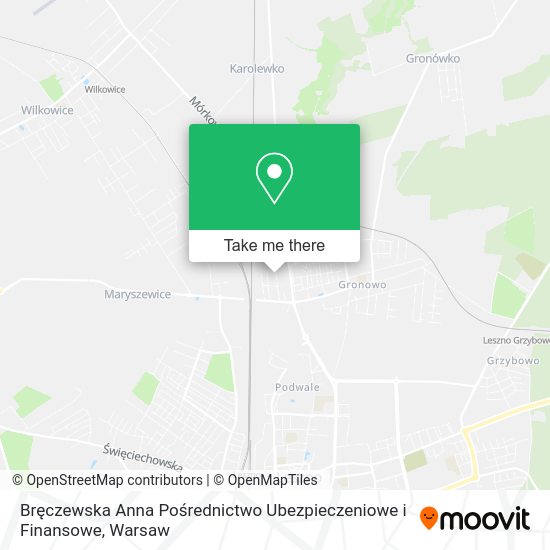 Bręczewska Anna Pośrednictwo Ubezpieczeniowe i Finansowe map