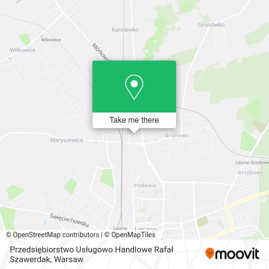 Przedsiębiorstwo Usługowo Handlowe Rafał Szawerdak map