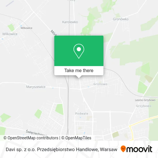Карта Davi sp. z o.o. Przedsiębiorstwo Handlowe